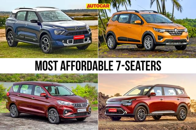 Most affordable 7 seat cars, SUVs in India